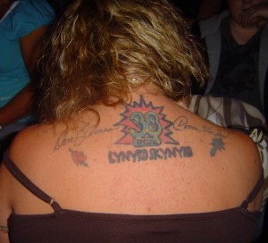 38 Special Fan with Tatoos